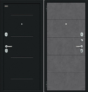 Товар Дверь Браво Граффити-1 Инсайд Букле черное/Slate Art DIS006757