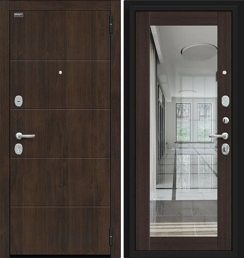 Фото Дверь Браво Флэт Kale Almon/Wenge Veralinga DIS006744